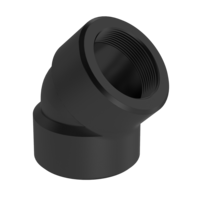 PF3T-L45-ICS 2" 3M CARBON STEEL THRD 45ELL A/SA 105 NORM IMPORT